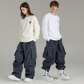 2022. gada jaunas slēpošanas bikses vīriešu un sieviešu lielizmēra ziemas snovborda bikses Slēpošanas bikses jauniešiem Slēpošanas aprīkojums Ūdensizturīgas siltas slēpošanas bikses