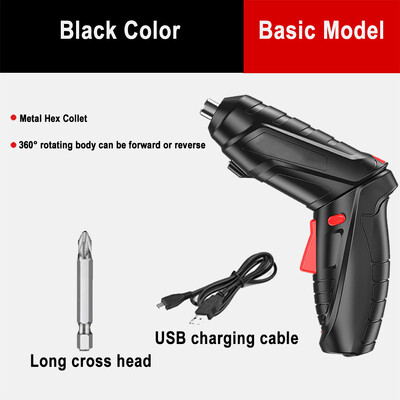 3.6v Set električnih alata Kućansko održavanje Popravak 1800mAh Litijska baterija Mini kućanska električna bušilica Akumulatorski odvijač