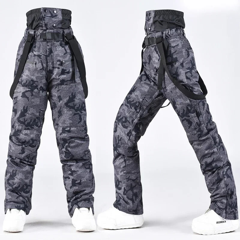 2025 Νέα σαλιάρα για άντρες για χιόνι για άντρες εξωτερικού χώρου, αδιάβροχο, ζεστό γυναικείο παντελόνι σκι αντιανεμικό γυναικείο αλπικό φόρμες