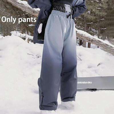 Új téli snowboardos sínadrág 2025 sínadrág szélálló vízálló meleg tartós kültéri bő hónadrág férfi női