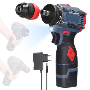 16,8 V Brushless Motor 2 in 1 Cordless Drill Drill Drill Electric Screwdriver Battery Screw Driver Roque 45Nm Drills and Screwdriver