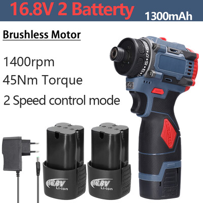 21V elektrický skrutkovač, nabíjateľný 55Nm krútiaci moment, bezkartáčový motor, akumulátorový skrutkovač, príklepová vŕtačka, bezdrôtová skrutkovačová vŕtačka