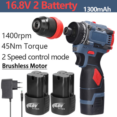 21V elektrický skrutkovač, nabíjateľný 55Nm krútiaci moment, bezkartáčový motor, akumulátorový skrutkovač, príklepová vŕtačka, bezdrôtová skrutkovačová vŕtačka