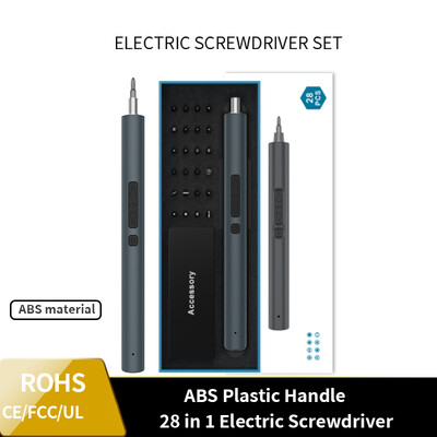 28 in 1 Precīzijas elektrisko skrūvgriežu komplekts Magnētiskais bezvadu skrūvgriezis ar griezes momenta regulēšanu Xiaomi iPhone elektroinstrumentiem