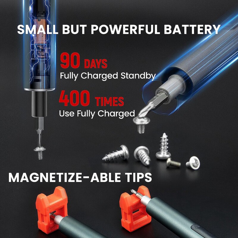28 in 1 Precīzijas elektrisko skrūvgriežu komplekts Magnētiskais bezvadu skrūvgriezis ar griezes momenta regulēšanu Xiaomi iPhone elektroinstrumentiem