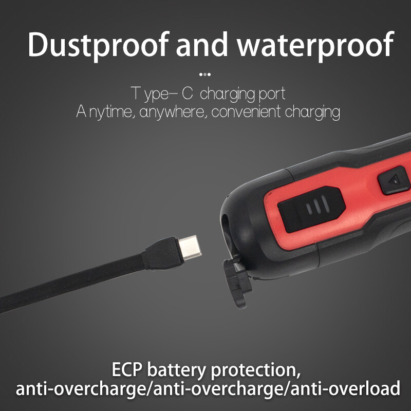 Șurubelniță electrică fără fir cu cuplu cu 6 trepte 2000 mAh Baterie cu litiu Burghiu 3,6 V Set de scule electrice Reparații de întreținere menajeră