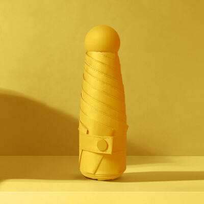 Mini model de fructe 9 culori Umbrelă de protecție solară Rezistent la vânt, protecție anti-UV, 5 pliante, portabilă de călătorie, ploaie, femei, copii, umbrelă de soare de buzunar