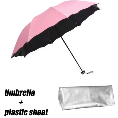 Nouă umbrelă UV cu pânză rezistentă la ploaie pentru bărbați, femei, copii, impermeabilă, detașabilă, impermeabilă, umbrelă de soare, impermeabilă.