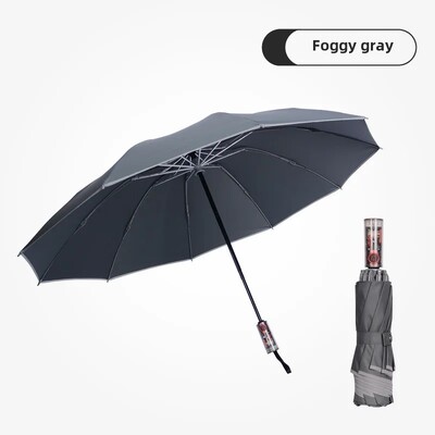Umbrelă automată germană inversată, soare, ploaie, umbrelă pliabilă dublă persoană, anti rebound