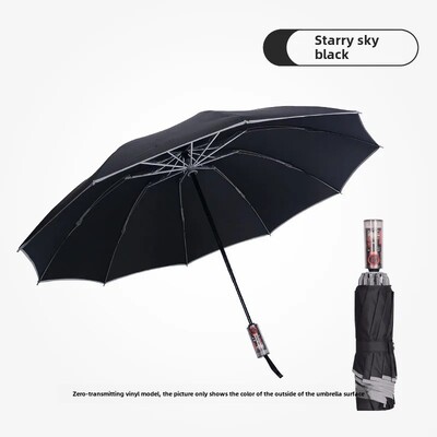 Umbrelă automată germană inversată, soare, ploaie, umbrelă pliabilă dublă persoană, anti rebound