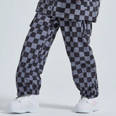 Εξωτερικό αδιάβροχο ζεστό παντελόνι για σνόουμπορντ Νέο παντελόνι σκι με δέσιμο ποδιών 2025 Παντελόνι σκακιού σκακιού για γυναίκες Ανδρικά Χειμερινά χαλαρά