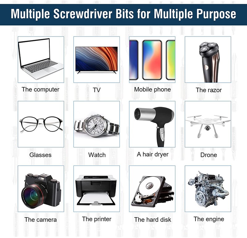 Șurubelniță electrică reîncărcabilă 3,6 V Șurubelniță mică fără fir, set de șurubelnițe cu încărcare rapidă USB, potrivită pentru uz casnic