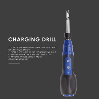 Mini Electric Screwdriver Big Torque USB Charging Drill Home DIY Power Tools