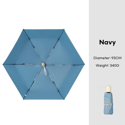 Mini umbrelă plată automată femeie rezistentă la vânt 6K umbrelă de soare mică drăguță pentru fete umbrelă de soare portabilă cu protecție UV UPF50+