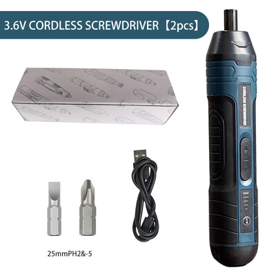 4 Speed Torque Mini Cordless ηλεκτρικό κατσαβίδι USB Επαναφορτιζόμενο ηλεκτρικό σετ τρυπανιών 3,6V Κιτ εργαλείων επισκευής οικιακής αποσυναρμολόγησης