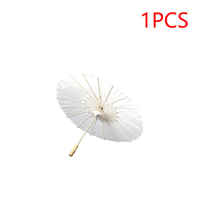 1-15 τμχ 60 εκ. Ομπρέλες Ομπρέλες Λαδωμένο χαρτί Ομπρέλα Γάμου Φωτογραφία Cosplay Prop DIY White Umbrella Summer Whites Party Decor Beach