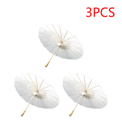 1-15 τμχ 60 εκ. Ομπρέλες Ομπρέλες Λαδωμένο χαρτί Ομπρέλα Γάμου Φωτογραφία Cosplay Prop DIY White Umbrella Summer Whites Party Decor Beach