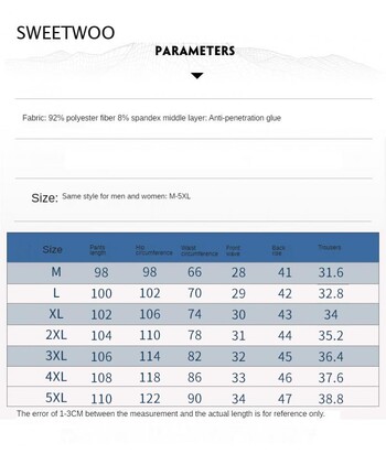 Χειμώνας 2021 Ανδρικά casual παντελόνια για τρέξιμο Slim Thicken Warm Sports Παντελόνια πεζοπορίας για εξωτερικούς χώρους Ζευγάρια Παντελόνια πεζοπορίας για σκι