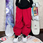 Lyžiarske nohavice Nové 2025 Zimné lyžiarske nohavice Nepremokavé, vetruodolné, teplé snehové nohavice, kompresné gumové voľné dámske a pánske snowboardové oblečenie