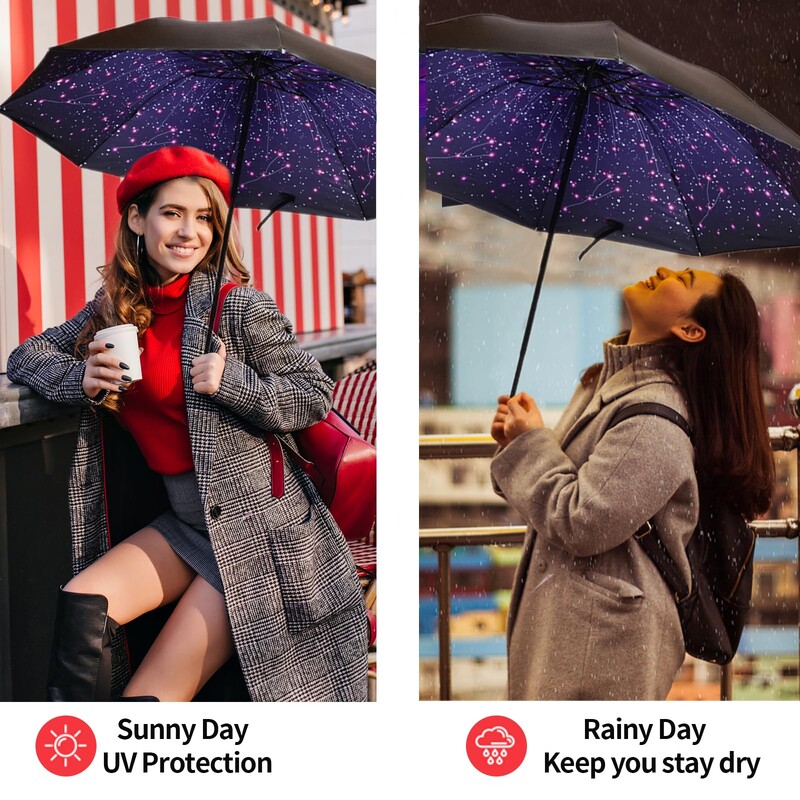 Umbrelă de călătorie compactă Xiaomi Rezistent la vânt și rezistent la apă Umbrele de protecție Umbrele de golf Superioară Frumoasă Lumină Portabil