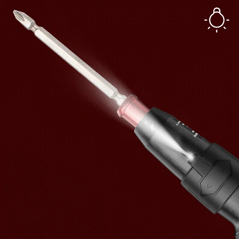 Γρήγορη αλλαγή Bit Ηλεκτρικό κατσαβίδι LED Φωτισμός Mini 3,6V Ηλεκτρικό κατσαβίδι Αφαίρεση Μικρής συσκευής Γρήγορη φόρτιση τύπου c