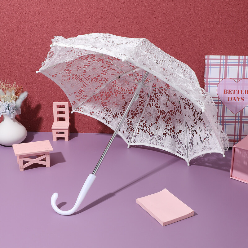 Umbrelă din dantelă, umbrelă de soare albă, accesoriu foto, umbrele vintage pentru femei, fete clare, nunta, umbrele de soare în vrac, petrecere de ceai pentru fete