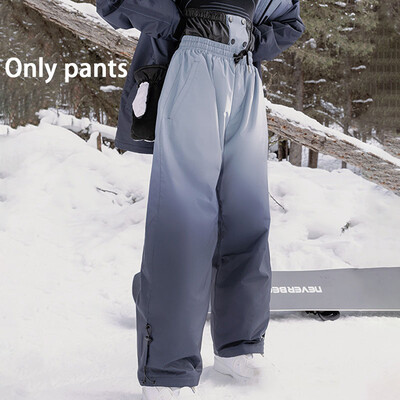 2025-ös új sínadrágok női téli snowboard sínadrágok szélálló vízálló férfi meleg, tartós kültéri bő hónadrágok