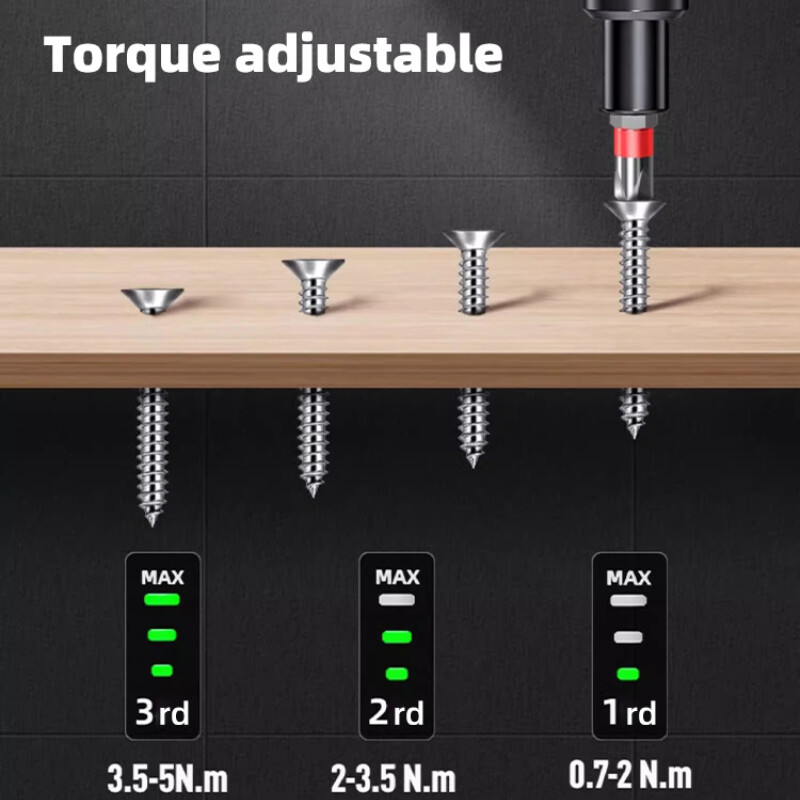 Μίνι ηλεκτρικό σετ κατσαβιδιών USB Επαναφορτιζόμενο 2000mah Ρυθμιζόμενο Τρυπάνι πολλαπλών λειτουργιών Αποσυναρμολόγηση Ροπή εργαλείων επισκευής