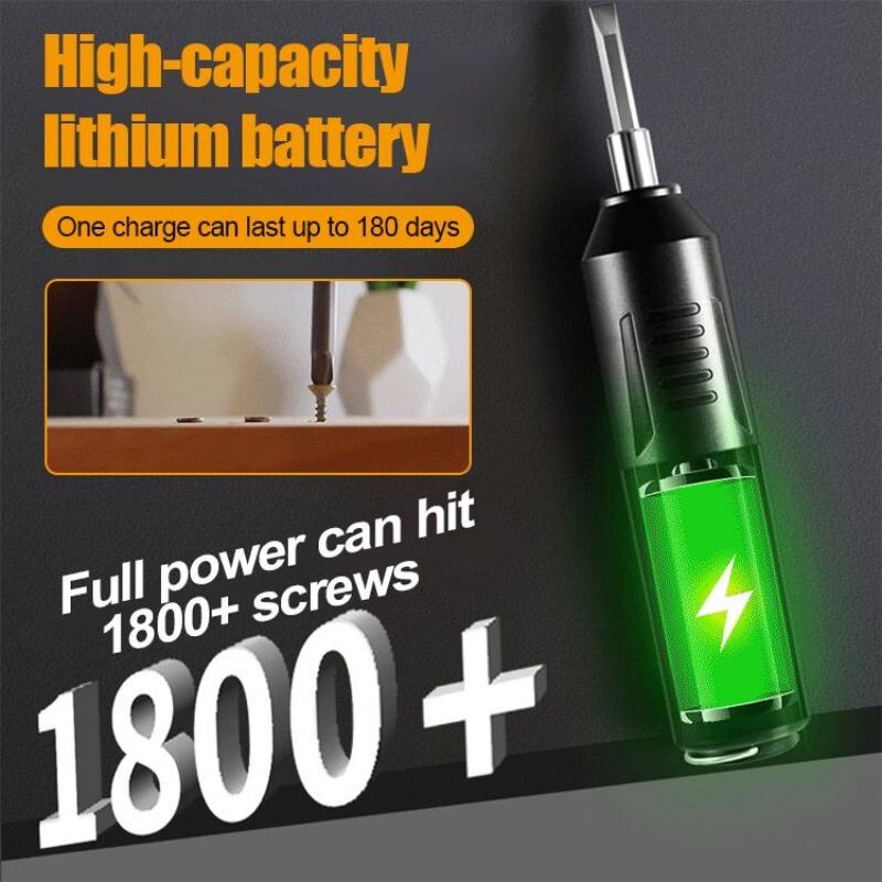 Φορητό σετ ηλεκτρικών κατσαβιδιών οικιακής χρήσης Μπαταρία λιθίου οικιακής φόρτισης σετ υλικού ηλεκτρικών κατσαβιδιών προς τα εμπρός και ανάποδα