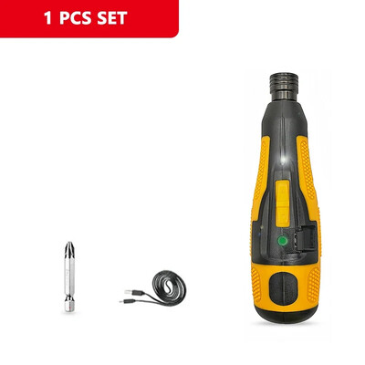 Bezvada elektriskais skrūvgriezis USB hibrīda skrūvgrieža urbis Uzlādējams litija jonu akumulators Mini elektroinstrumenti Led gaismas apkope