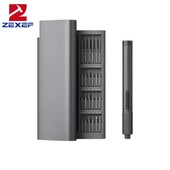 Ηλεκτρικό κιτ κατσαβιδιών ακριβείας τύπου C Επαναφορτιζόμενο εργαλείο επισκευής Mini Cross Magnetic Bit 2-Speed Torque 400+ Screws