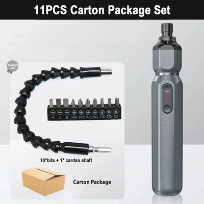 Mini șurubelniță electrică fără fir manuală/baterie cu litiu reîncărcabilă automată de uz casnic burghiu electric mic Instrument de șurubelniță