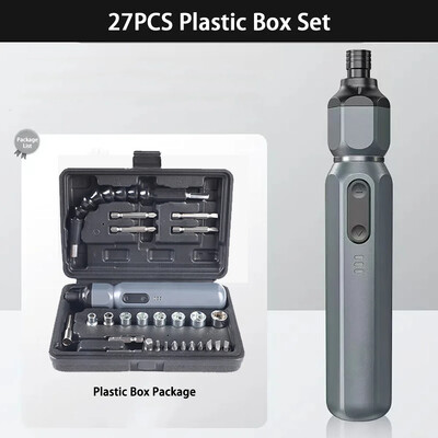 Mini șurubelniță electrică fără fir manuală/baterie cu litiu reîncărcabilă automată de uz casnic burghiu electric mic Instrument de șurubelniță