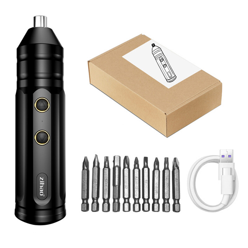 Mini bezvadu elektriskais skrūvgriezis Pārnēsājams elektroinstrumentu komplekts Uzlādējams daudzfunkcionāls elektrisks skrūvgriezis