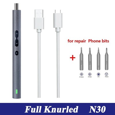 Täpse elektrilise kruvikeeraja komplekt 6-ühes N30 elektriliste tööriistade komplektid, laetav juhtmevaba mini-pisik Xiaomi mobiilse elemendi parandamiseks