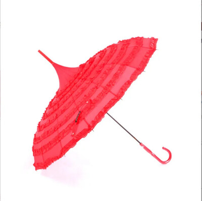 Pagoda Umbrella Νυφικό Γαμήλιο Πάρτυ Sun Rain UV Προστατευτική ομπρέλα Μεγάλη ομπρέλα πολύχρωμες ομπρέλες για γυναίκες