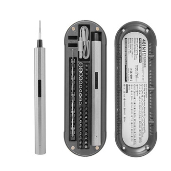 48 в 1 електрическа отвертка Прецизен комплект електрически инструменти Комплект акумулаторни безжични безжични магнитни накрайници за ремонт на домашно домакинство