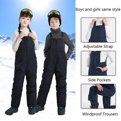 2022 Új gyerekek egyrészes sínadrágok fiúk lányok szabadtéri snowboard öltönyök meleg gyerek kombinékok szélálló vízálló síruhák