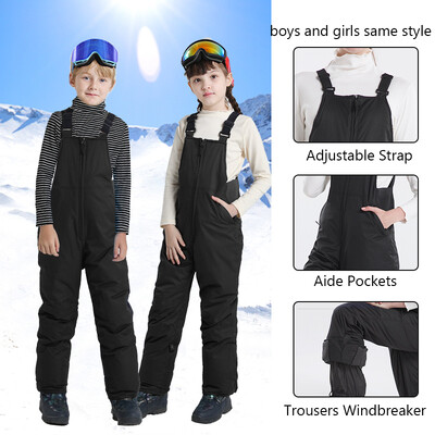 2022 Új gyerekek egyrészes sínadrágok fiúk lányok szabadtéri snowboard öltönyök meleg gyerek kombinékok szélálló vízálló síruhák