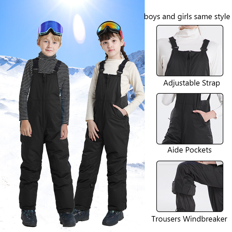 2022 Új gyerekek egyrészes sínadrágok fiúk lányok szabadtéri snowboard öltönyök meleg gyerek kombinékok szélálló vízálló síruhák