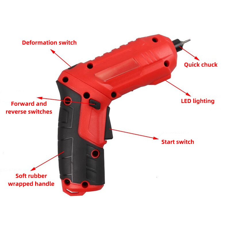 Juhtmeta elektriline kruvikeeraja 3,6 V laetav liitiumpatarei minitrell Kruvikeeraja Elektrilised tööriistad Majapidamishooldus Remont