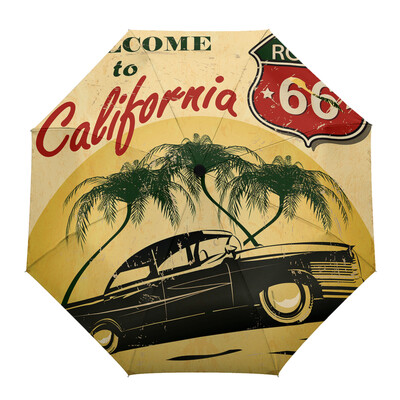 Ugunsdzēsēju mašīnas ātrās palīdzības Ceļu policijas multfilma Āra vēja necaurlaidīgs lietussargs Pilnībā automātisks astoņu virzienu vīriešu sieviešu liels saulessargs