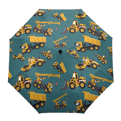 Ugunsdzēsēju mašīnas ātrās palīdzības Ceļu policijas multfilma Āra vēja necaurlaidīgs lietussargs Pilnībā automātisks astoņu virzienu vīriešu sieviešu liels saulessargs