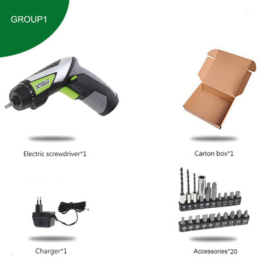 Μίνι ασύρματο ηλεκτρικό κατσαβίδι 4,8V Τρυπάνι Ηλεκτρικά Εργαλεία Επαναφορτιζόμενος Έλεγχος Ροπής Φορητός πολλαπλών λειτουργιών Φωτισμός εργασίας LED