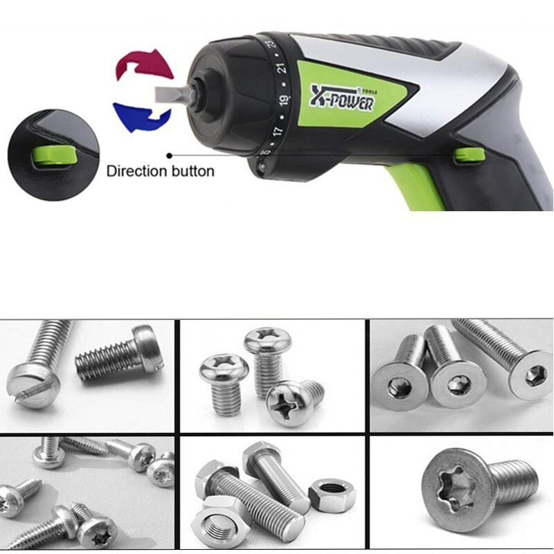 Μίνι ασύρματο ηλεκτρικό κατσαβίδι 4,8V Τρυπάνι Ηλεκτρικά Εργαλεία Επαναφορτιζόμενος Έλεγχος Ροπής Φορητός πολλαπλών λειτουργιών Φωτισμός εργασίας LED