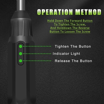 GROSAM Акумулаторна електрическа отвертка 800mah литиево-йонна батерия акумулаторна мини бормашина 3.6V комплект електроинструменти домакинска поддръжка