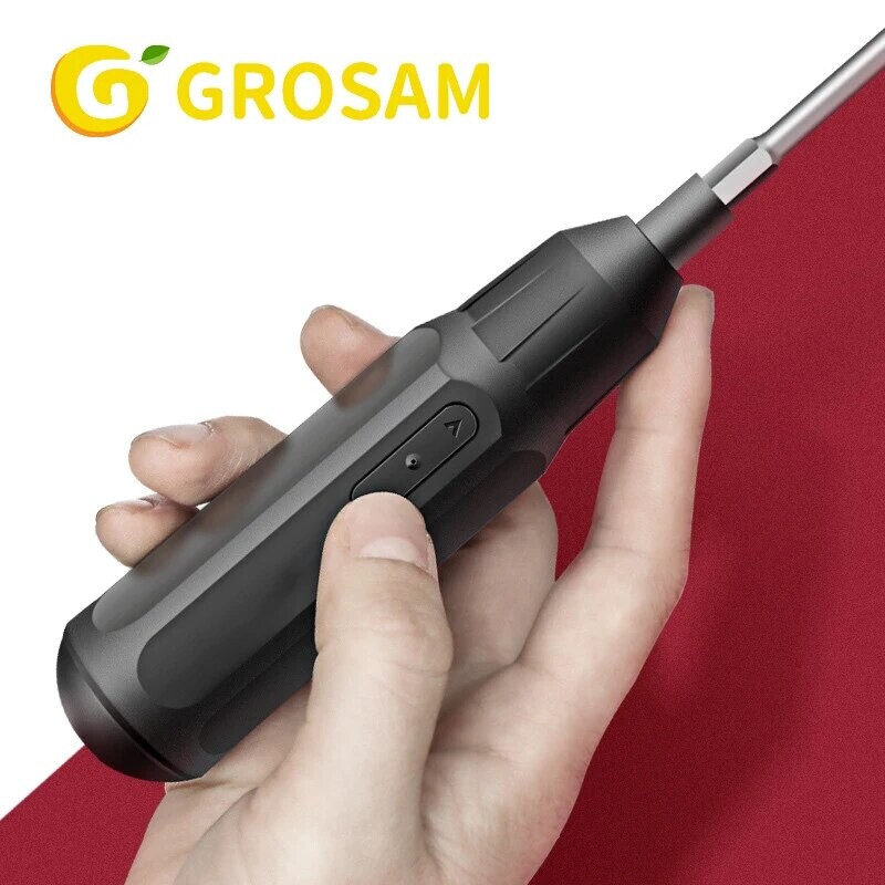 GROSAM Cordless Electric Screwdriver 800mah Li-ion Battery Rechargeable Mini Drill 3.6V Σετ ηλεκτρικών εργαλείων Οικιακή συντήρηση