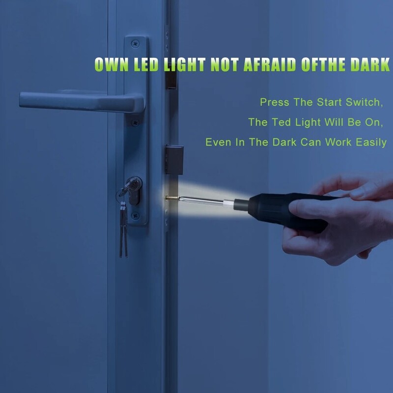 GROSAM Cordless Electric Screwdriver 800mah Li-ion Battery Rechargeable Mini Drill 3.6V Σετ ηλεκτρικών εργαλείων Οικιακή συντήρηση