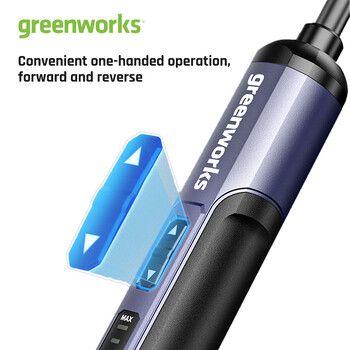 Greenworks Mini Screwdriver Set Max 8Nm 4V Cordless Electric Screwdriver 2000mAh Li-ion USB Rechargeable with 26 Bits Set