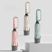 Umbrelă inversată rezistentă la vânt automată, mâner cu cataramă Umbrele de ploaie pliabile în aer liber, umbrelă de golf de călătorie de dimensiuni mari pentru bărbați și femei